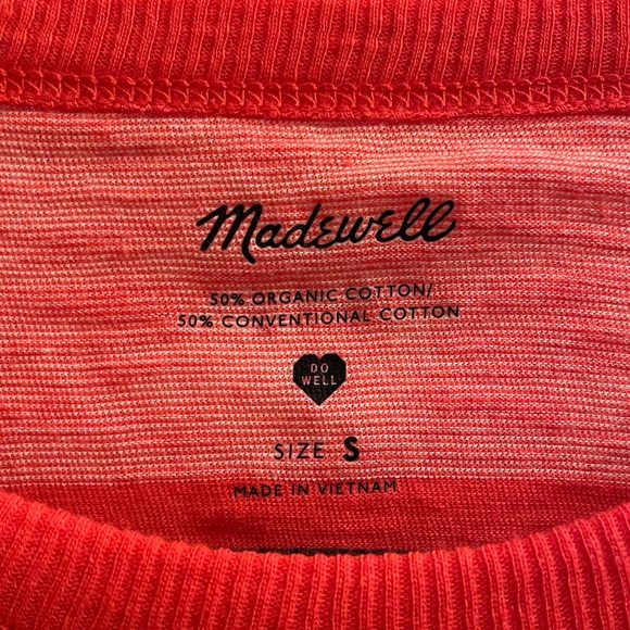 Madewell Whisper Cotton Rib-Crewneck Tee in Milner Stripe - Picture 7 of 7